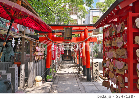 露天神社 お初天神 開運稲荷社 大阪府大阪市北区曾根崎２の写真素材