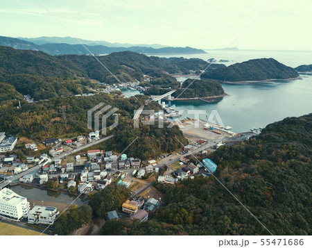 海の駅東洋町の海岸線の空撮 海の駅東洋町の海岸線の空撮 55471686