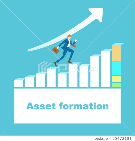 Illustration for growing assets 55472181