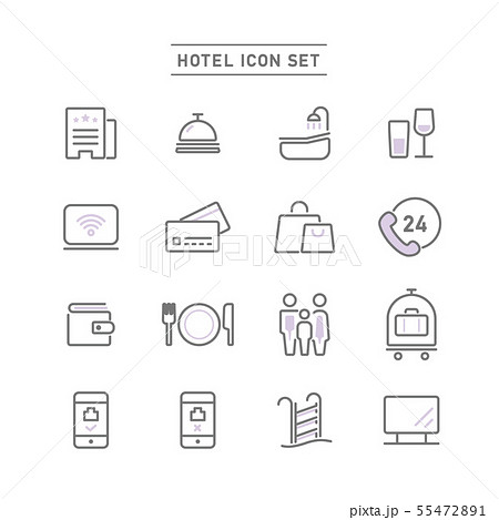 HOTEL ICON SET HOTEL ICON SET 55472891