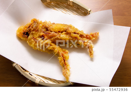 イカゲソの天ぷら。 55472936