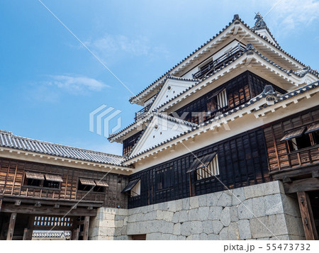 青空と松山城 55473732