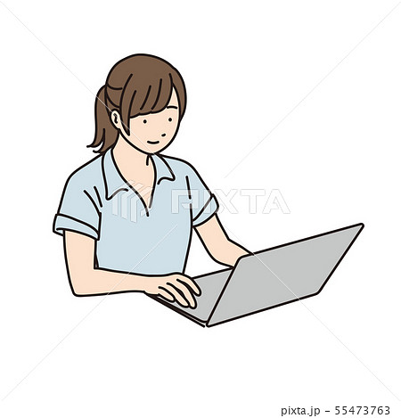 女性 仕事 パソコン ビジネス 女性 仕事 パソコン ビジネス 55473763