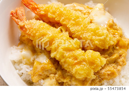 海老天あとのせ天玉丼。 海老天あとのせ天玉丼。 55473854