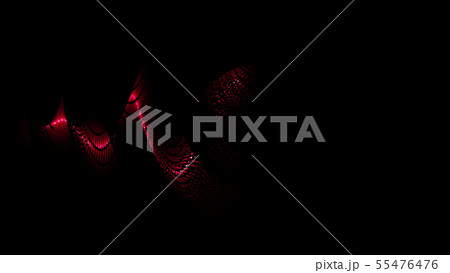 CGパーティクル　発光するボールシート　赤色 55476476