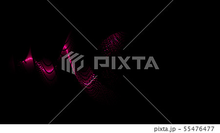 CGパーティクル　発光するボールシート　紫色 55476477