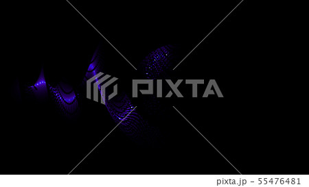 CGパーティクル　発光するボールシート　紫色 55476481