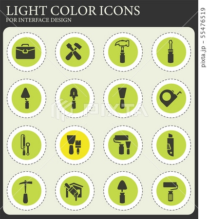 Work tools icons set 55476519