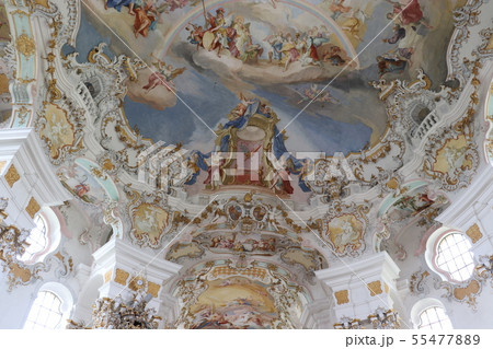 ヴィース巡礼教会　世界遺産　ロマンチィック街道　ドイツ 55477889