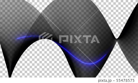CGパーティクル 発光するボール 青色 青色系 CGパーティクル 発光するボール 青色 青色系 55478575