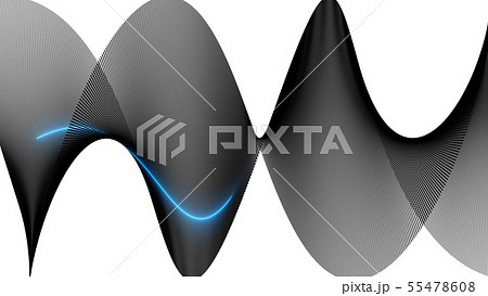 CGパーティクル　発光するボール　青色　青色系 55478608