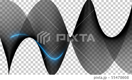 CG particle Light emitting ball Blue Blue system CG particle Light emitting ball Blue Blue system 55478608