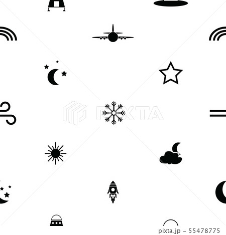 sky seamless pattern background icon. 55478775