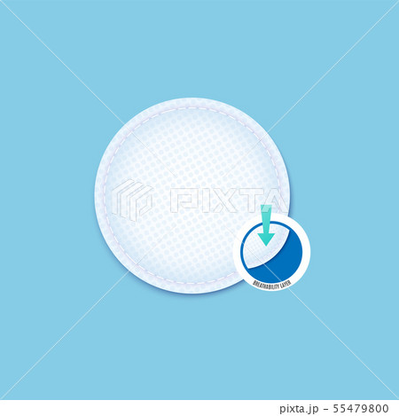 White cotton pad for makeup removal and skin care - Breathability 55479800