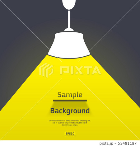 Lamp with light and shadows Lamp with light and shadows 55481187