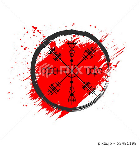 Grunge scandinavian viking symbol background Grunge scandinavian viking symbol background 55481198