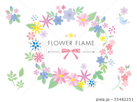 花のフレーム 55482251