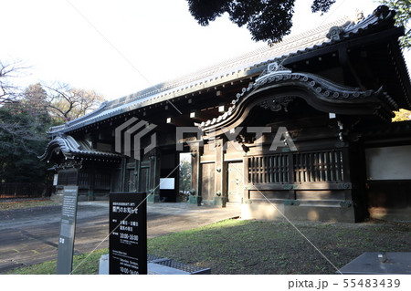 上野公園 旧因州池田屋敷表門黒門 上野公園 旧因州池田屋敷表門黒門 55483439
