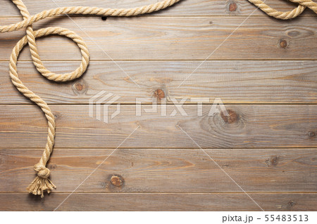 ship rope at wooden background texture ship rope at wooden background texture 55483513