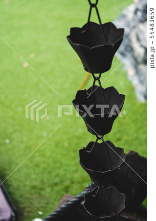 rain chain element architecture roof old temple rain chain element architecture roof old temple 55483659