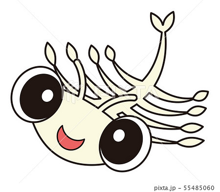 アルテミア シーモンキー ホウネンエビ キャラクター ベクターイラスト 55485060