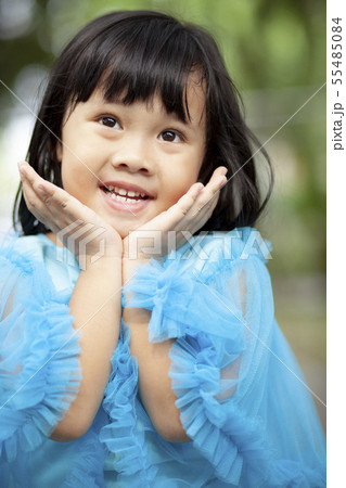 close up face asian girl children toothy smiling close up face asian girl children toothy smiling 55485084