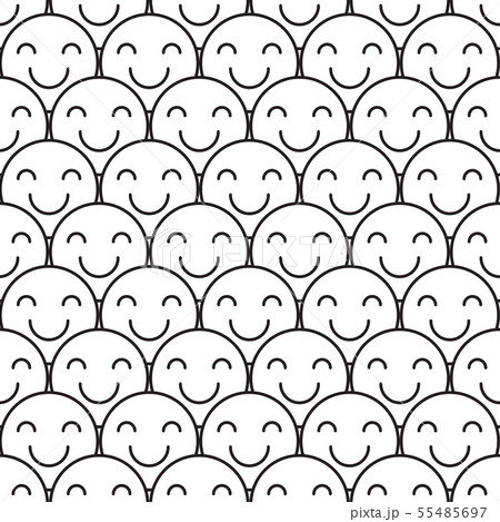 crowd of smiling people 55485697