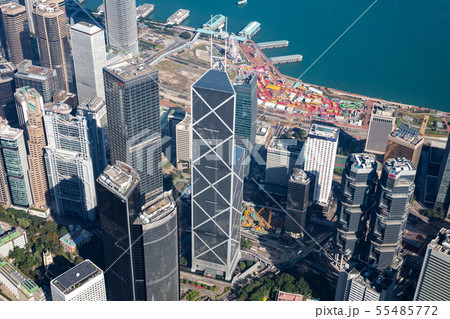 中国銀行：香港の高層ビル群 55485772