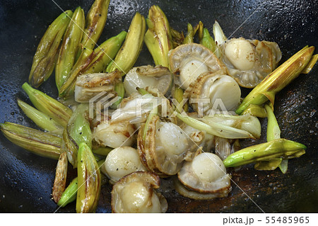 金針菜と帆立の炒めもの 55485965