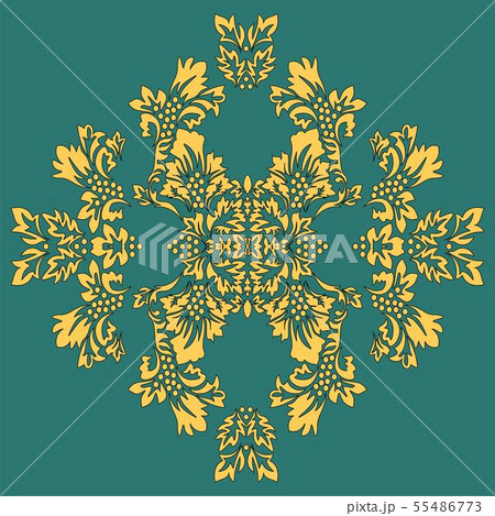 Modern abstract wedding template with damask card. 55486773