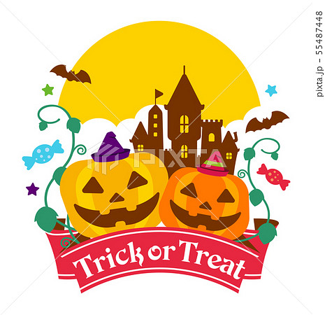 ハロウィーン ハロウィン かぼちゃ カボチャ イベントイラストのイラスト素材