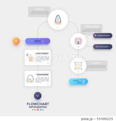 Modern Infographic Template 55490225