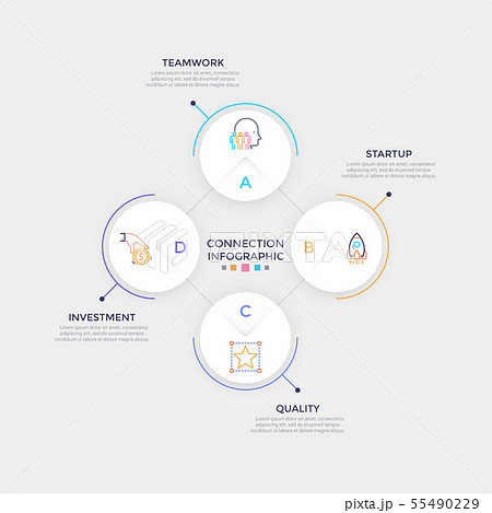 Modern Infographic Template 55490229