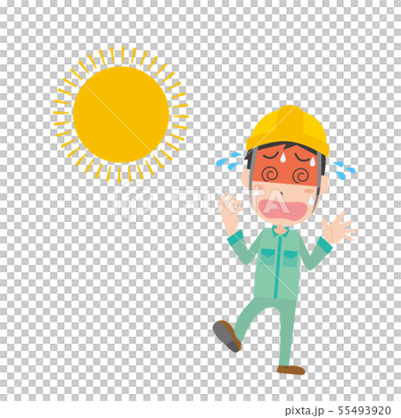 Heat stroke worker male 55493920
