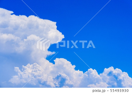 夏の清々しい青空 夏の清々しい青空 55493930