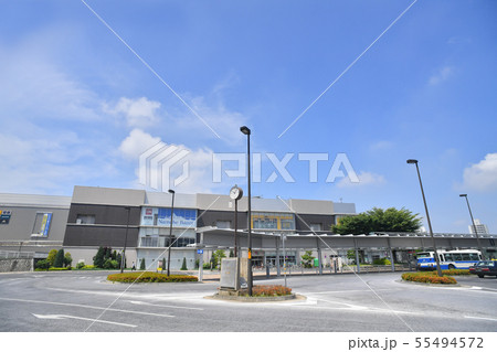 茨城県つくば市　つくばエクスプレス線　つくば駅　バスロータリー 55494572