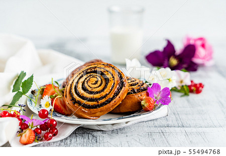 freshly baked cinnamon rolls freshly baked cinnamon rolls 55494768