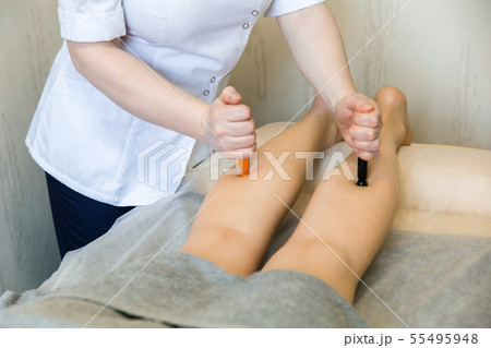 Foot massage. Caviar muscle massage. Acupressure Foot massage. Caviar muscle massage. Acupressure 55495948