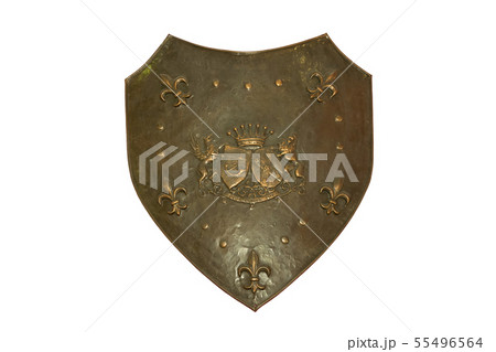 medieval shield isolated on white medieval shield isolated on white 55496564