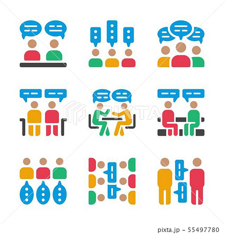 discussion icon set 55497780