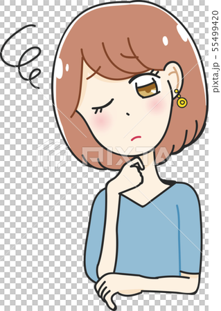 圖庫插圖:麻煩夫人雌 圖庫插圖:麻煩夫人雌 55499420