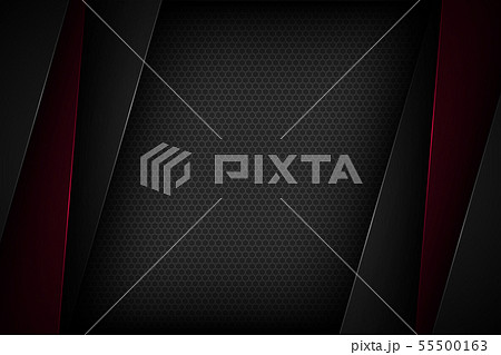 Black abstract background vector with overlapping. 55500163