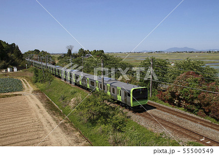 都内へ運ばれる山手線E235系（新潟県内） 55500549