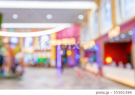 Abstract blur with bokeh and defocused shopping 55501394