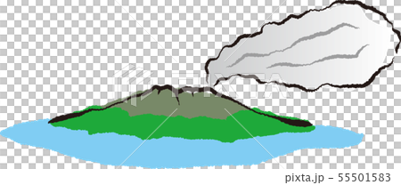 桜島 イラストのイラスト素材