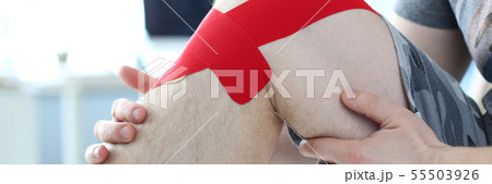 Patient with injured leg Patient with injured leg 55503926