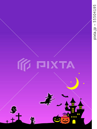 ハロウィン素材 ハロウィン素材 55504195