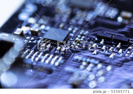 コンピューターのマザーボードと部品　 55505771