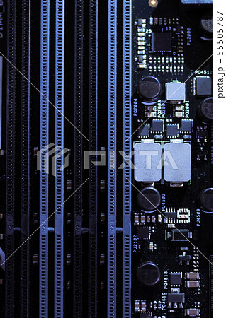 コンピューターのマザーボードと部品　 55505787