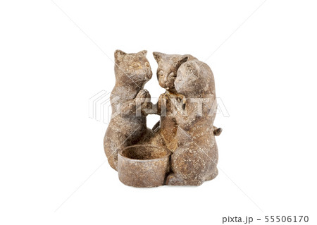 statuette of three praying cats statuette of three praying cats 55506170